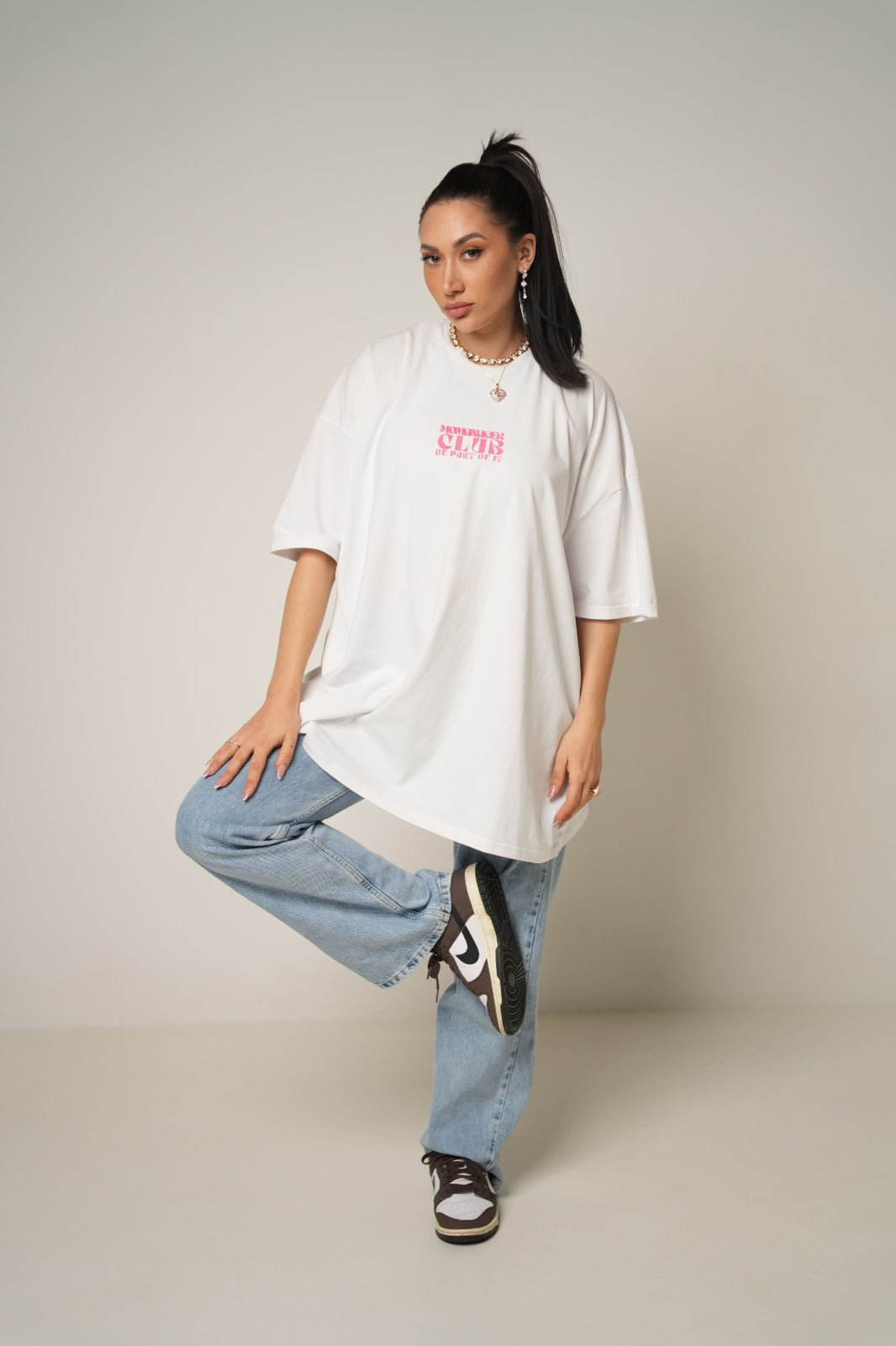 T-SHIRT MOMMAGE WHITE/PINK
