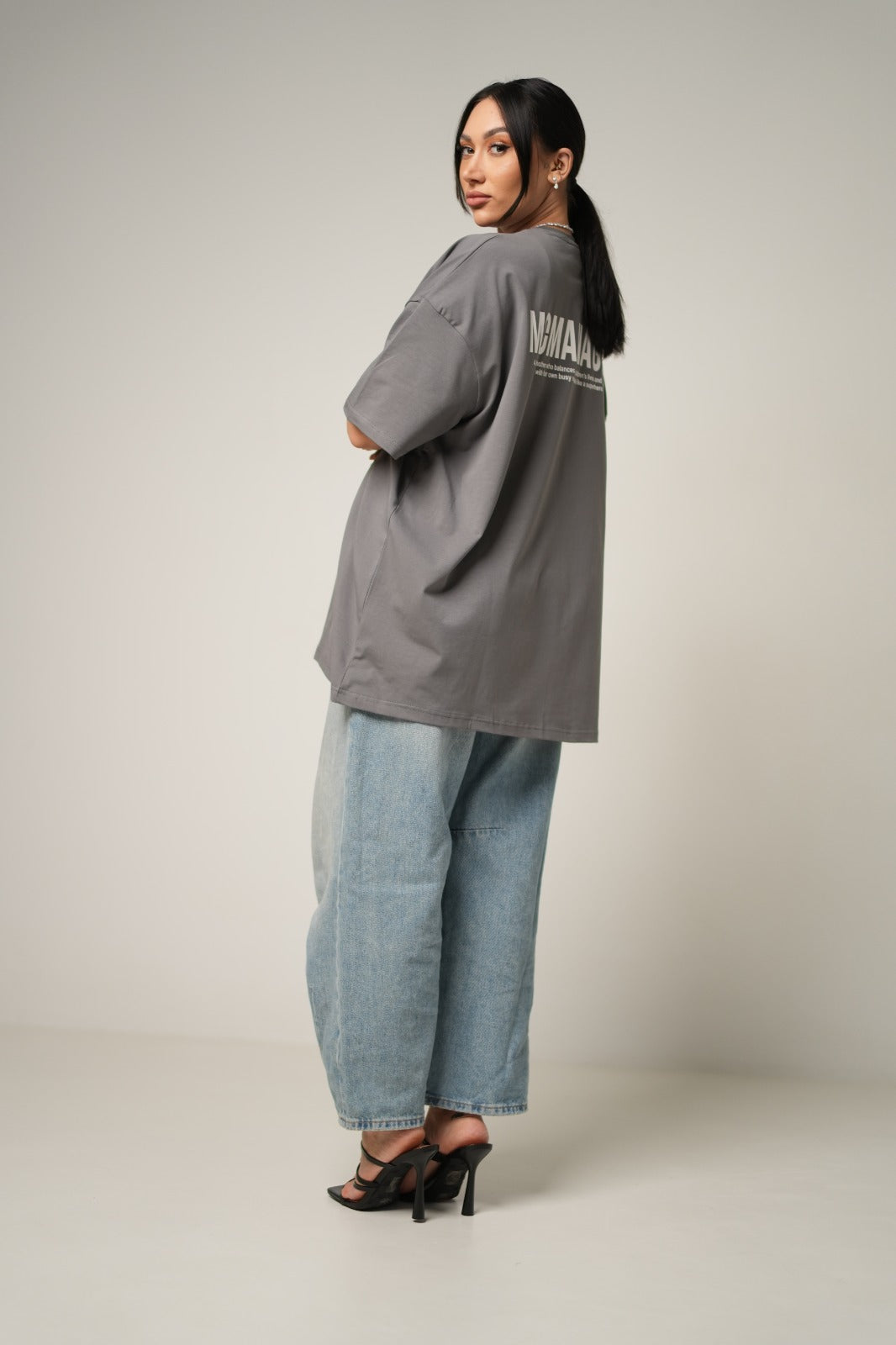 T-SHIRT MOMMAGE URBAN GREY