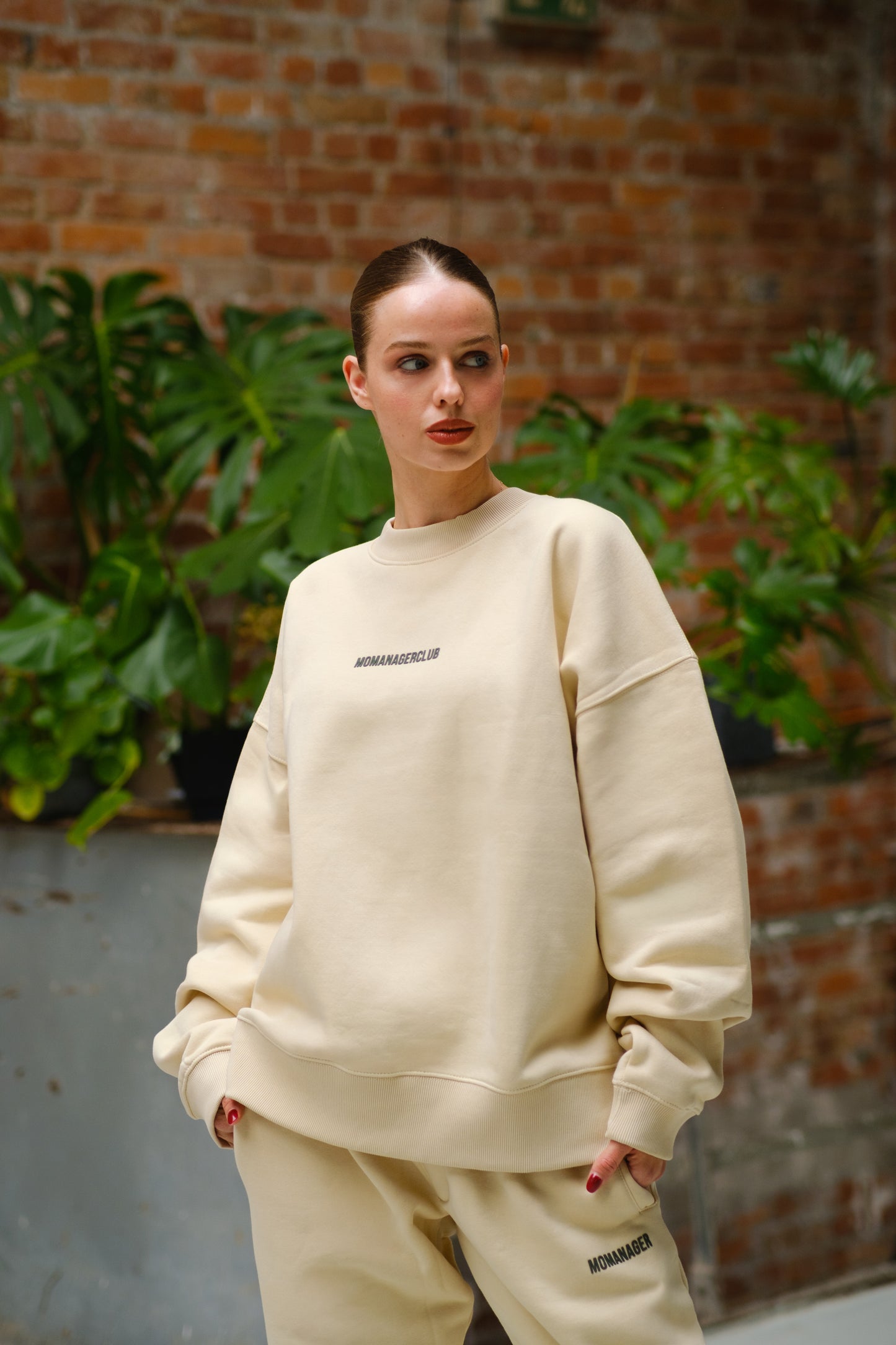 SWEATER MOMMAGE MOMOSACLUB BEIGE