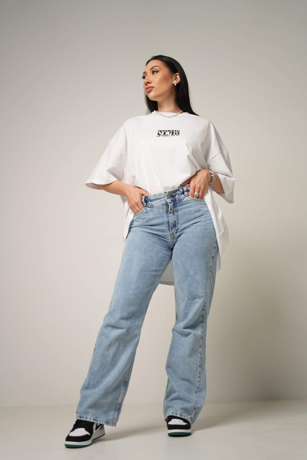 T-SHIRT MOMMAGE WHITE/BLACK