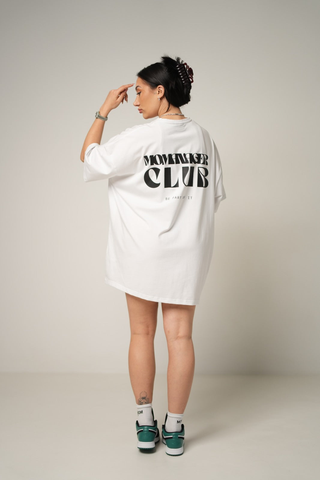 T-SHIRT MOMMAGE WHITE/BLACK