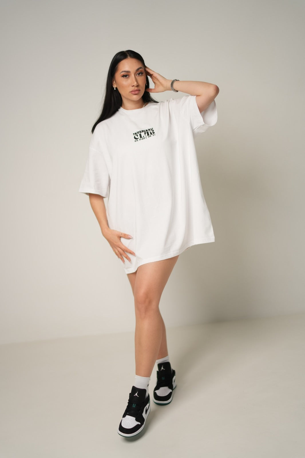 T-SHIRT MOMMAGE WHITE/BLACK